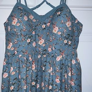 Xhilaration floral dress with pockets size XXL